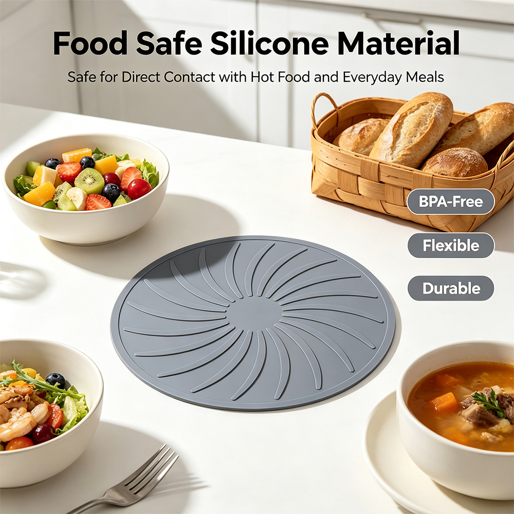 Alfombrilla de silicona antiadherente para cocinar al vapor