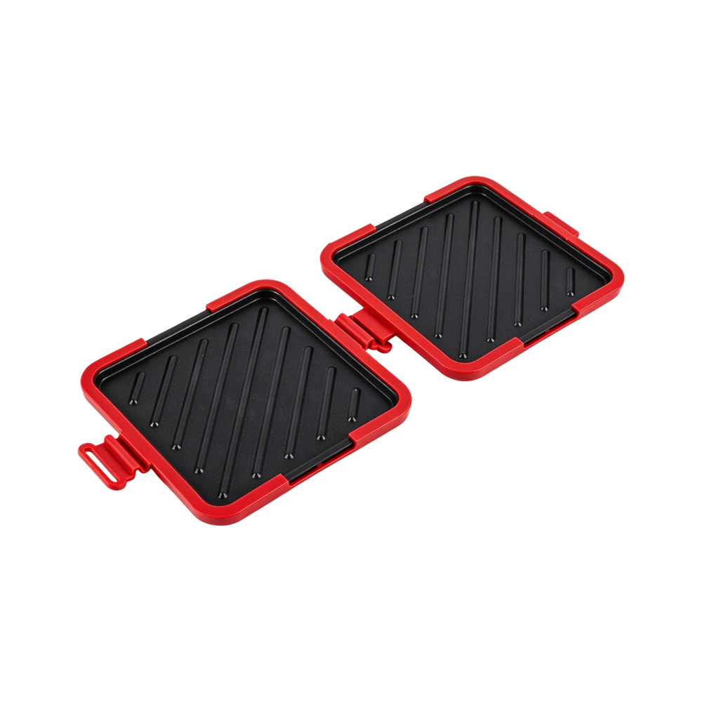 Sartén diagonal para sándwich de microondas
