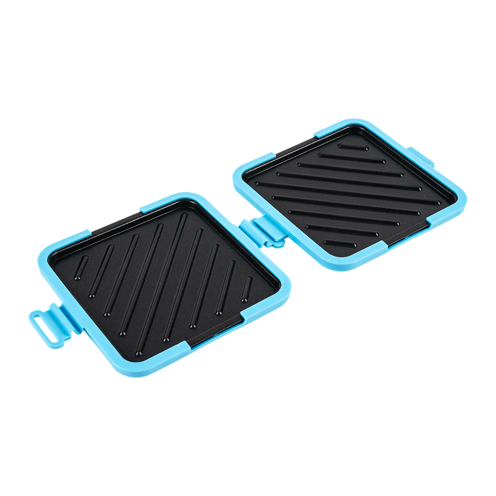 Sartén diagonal para sándwich de microondas